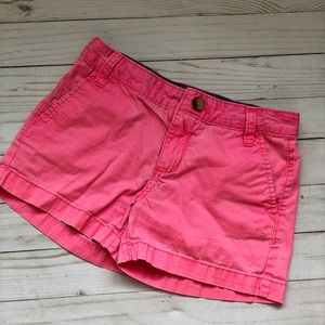 Bubble gum old navy cotton shorts. Girls size 8.